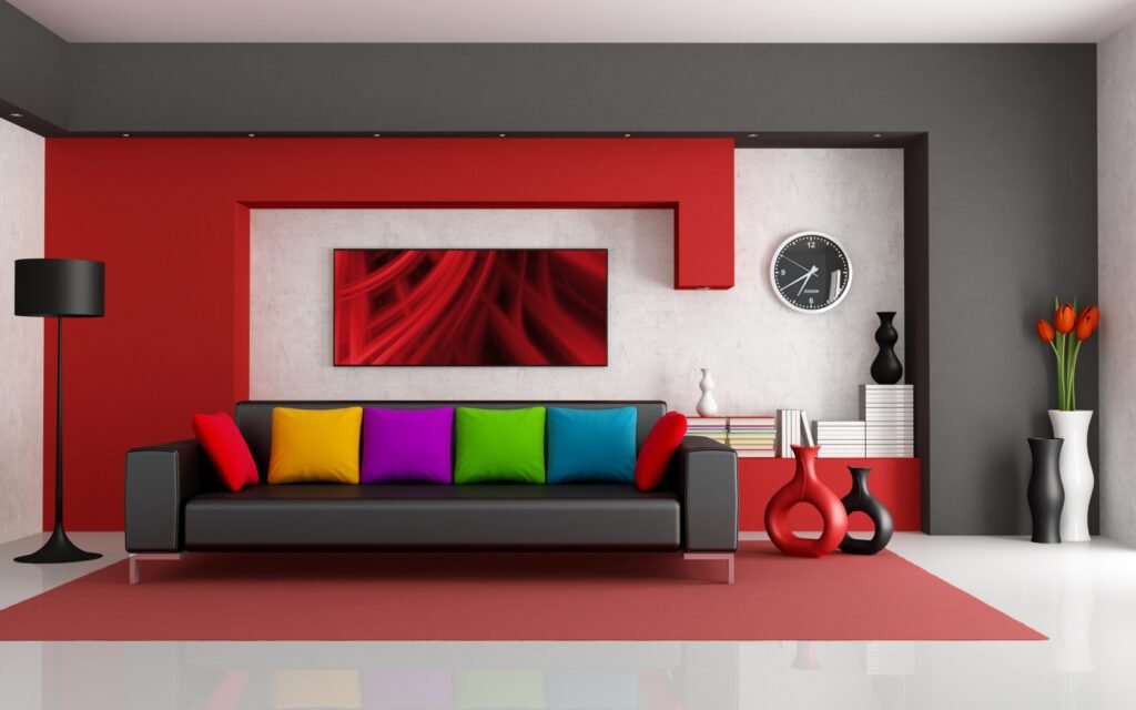 Beautiful Interior designed Furnished housed based on Red Theme