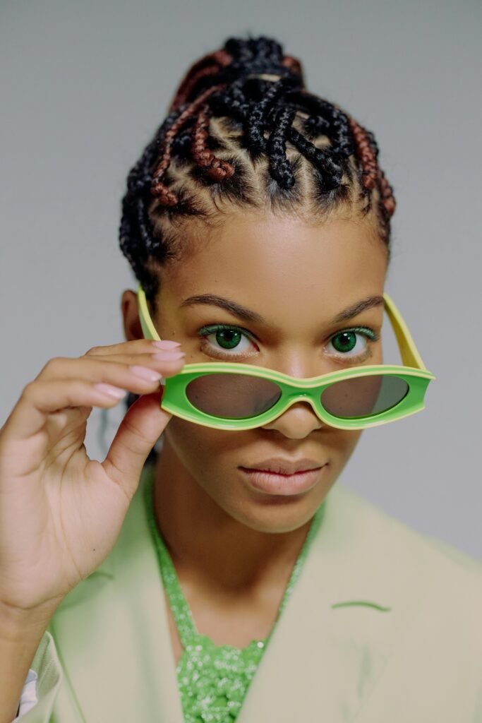 Green framed Sunglasses