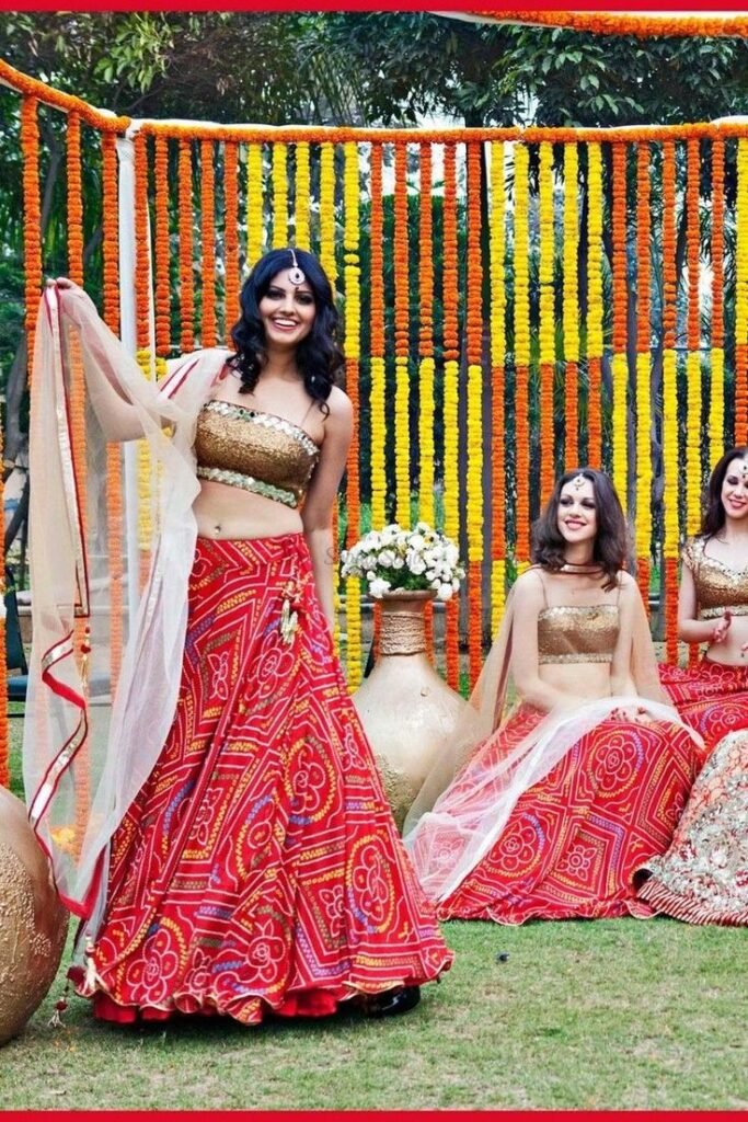 Bandhani lehenga