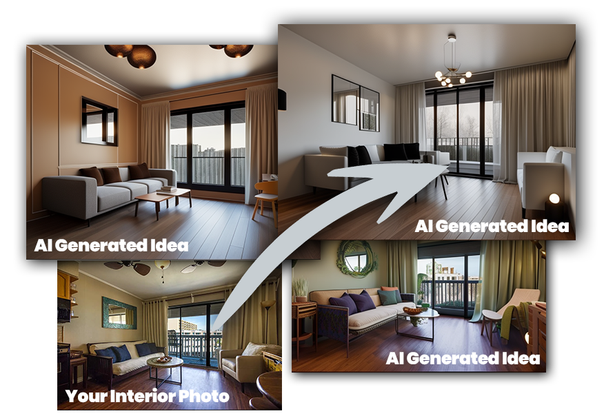 Recommendations customized to your needs in interior design by using AI