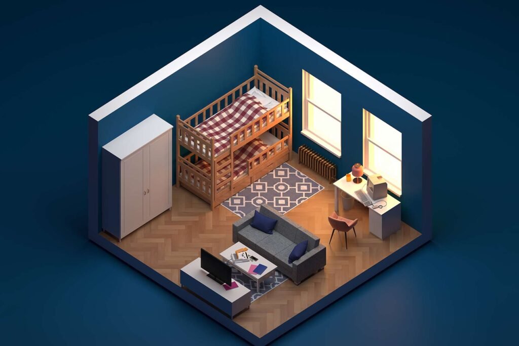 Developing a space plan in INterior Designs by using AI