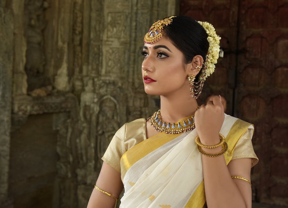 Rajrani Style Saree Draping